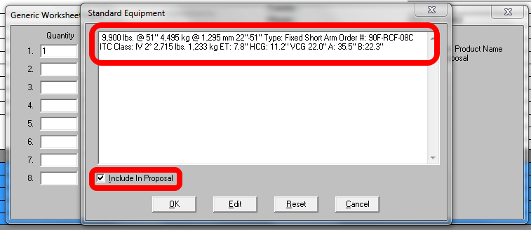 Generic Worksheet Description Detail